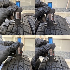 軽スタッドレス 22年DUNLOP バリ山165/65R13 ４本セットの画像