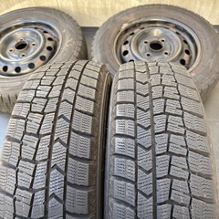 軽スタッドレス 22年DUNLOP バリ山165/65R13 ４本セットの画像