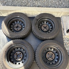 軽スタッドレス 22年DUNLOP バリ山165/65R13 ４本セットの画像