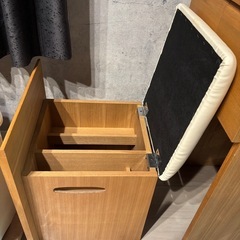 【税抜定価36,945円】ニトリ 一面鏡ドレッサー Nノワル 照明コンセント付きの画像