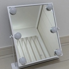 鏡　francfranc フランフラン 女優ミラー　USBコード・アダプタつきの画像