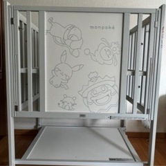 カトージベビーベッド(モンポケ・ポケモン) ミニベビーベッド　ハイタイプの画像