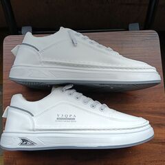 新品 24.5cm レディース スニーカー ホワイト 厚底 シューズ 識別番号:【N583-S】の画像