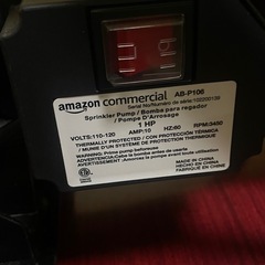 Amazon 業務用 1HP スプリンクラーポンプ (AB-P106) – 複数台在庫ありの画像