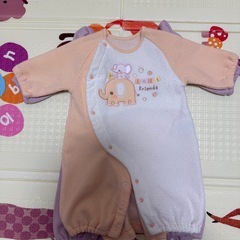 長袖厚手カバーオール2枚セットの画像