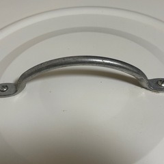 IKEAイケア KNODD ふた付き ゴミ箱 ブリキ　ホワイトの画像