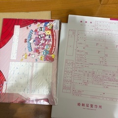 ハローキティ 50周年記念 婚姻届 A4サイズの画像