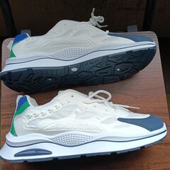 新品 26cm メンズ スニーカー ホワイト 厚底 シューズ 普段着 識別番号:【N585-S】の画像