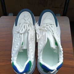 新品 26cm メンズ スニーカー ホワイト 厚底 シューズ 普段着 識別番号:【N585-S】の画像