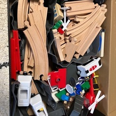 スピードシティ 木製トレイン 港へいこう！ハーバーサイドトレインセット　木製　レールの画像