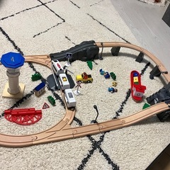 スピードシティ 木製トレイン 港へいこう！ハーバーサイドトレインセット　木製　レールの画像
