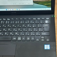 SONY VAIO VJS131C11N/I7代6世代SSD128GB メモリ8GB 13.3インチFHDの画像