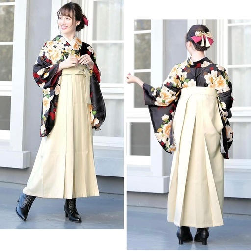 [SOUBIEN] 着物＆袴（袴試着のみ・襦袢クリーニング済）160-170㎝ SOUBIEN] 着物＆袴（袴試着のみ・襦袢クリーニング済）160-170㎝