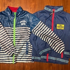 新品タグ付き防寒ジャケット130＆ウィンドブレーカー 2着の画像