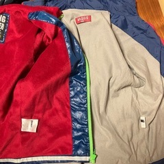 新品タグ付き防寒ジャケット130＆ウィンドブレーカー 2着の画像