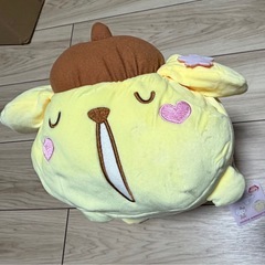 サンリオ ポムポムプリン ぬいぐるみ｜タグ付き｜大きめサイズ｜ふわふわ の画像