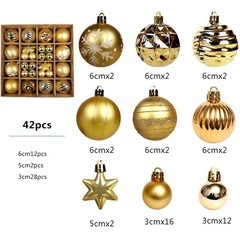 クリスマスオーナメント 42個セットの画像