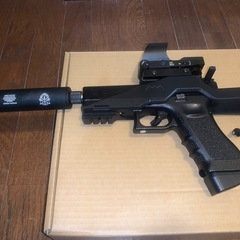 東京マルイ　グロック22カスタム　バレル交換、カービンキット付きの画像