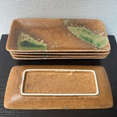 5枚セット✴︎陶磁器 角皿 平皿和食器 の画像