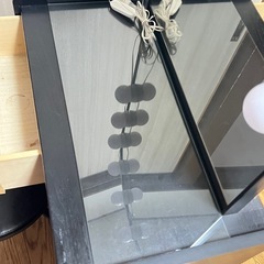 【美品】LEDライト付きコンパクトドレッサー＆スツールセット（収納付き）の画像