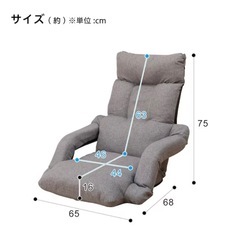 14段リクライニング座椅子 NテリーGYの画像