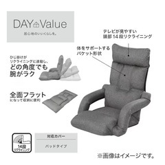14段リクライニング座椅子 NテリーGYの画像