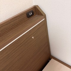 【12/26まで】ニトリ シングルベッド 引き出し収納・コンセントの画像