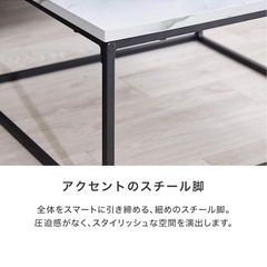 lowya 大理石ローテーブルの画像