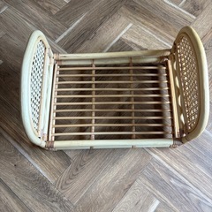 美品 ニューボーンフォト 小道具 ラタン ベッド バスケットの画像