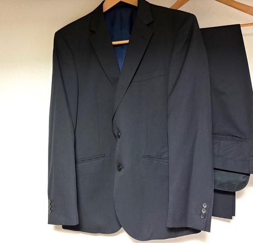 TAKA-Q ストライプ ビジネススーツ　A6 美品