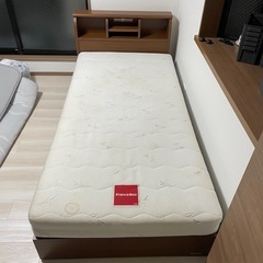 【シングルベッド　収納付き】フランスベッドの画像