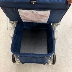 12/25まで店頭商品一部を除き半額クリスマスSALE!!開催中　サ2512-120 withone シルバーカー ライトミニM ネイビー 中古美品 取説付き　の画像