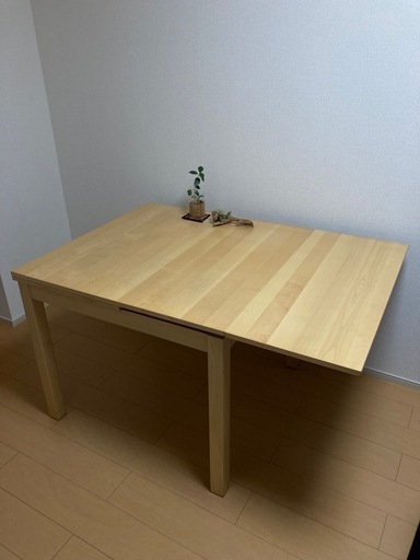 イケア BJURSTA ビュースタ 伸長式 エクステンションテーブル