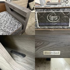 【愛品館 江戸川店 】 シンプルフレーム シングルベッド Sarta＆dreambed（サータ＆ドリームベッド）の画像