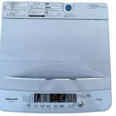 【⭐️全額返金保証⭐️】★【極美品】Hisense 全自動電気洗濯機 HW-K55E 2024年製の画像