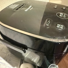 SHARP 炊飯器 3合 KS-CF05B ブラック｜2025年7月購入｜動作確認済の画像