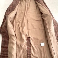 ABA HOUSE ecru  アバハウスエクリュ　チェスターコート 千鳥柄の画像