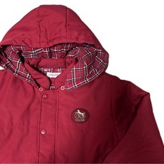 セリーヌ CELINE 90cm 赤 フード付き 中綿コートの画像