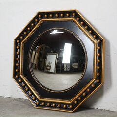 八画ミラー ウォールミラー 壁掛けミラー 魚眼ミラー 姿見 鏡 ミラー RWmis66の画像