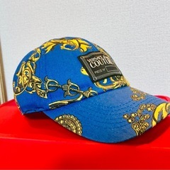 VERSACE JEANS COUTURE 花柄ロゴキャップ帽子の画像