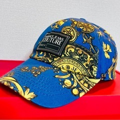VERSACE JEANS COUTURE 花柄ロゴキャップ帽子の画像
