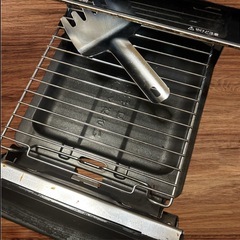 使用感たっぷりのコンロの画像