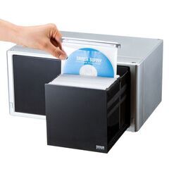 サンワサプライ DVD CDケース 160枚収納 シルバー FCD-DR4SN2の画像