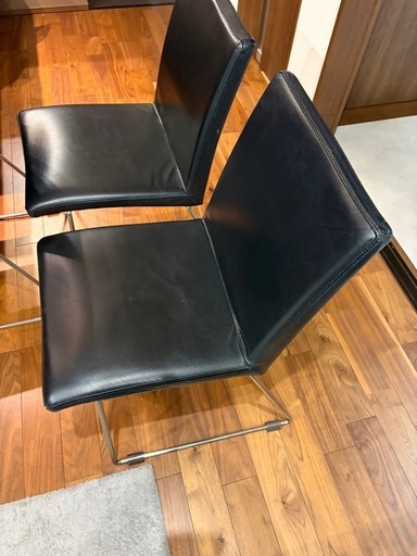 格安　BoConcept ボーコンセプト 本革チェア　
Mariposa チェア　黒レザー4脚セット