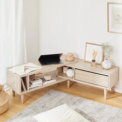 LOWYA コーナー伸縮テレビ台の画像