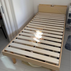 シングルベッドフレーム＋マットレスセット｜使用1年の画像