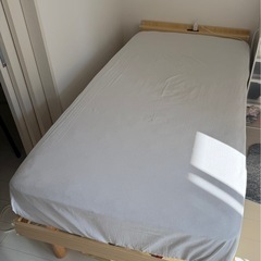 シングルベッドフレーム＋マットレスセット｜使用1年の画像