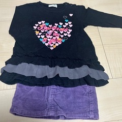 90㎝　ロンT➕ミニスカート