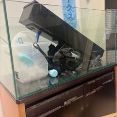 90センチ新品水槽、上部フィルターセットの画像