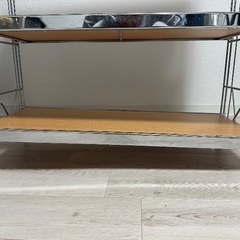 【京都引き取り】4段メタルシェルフ 木板の画像